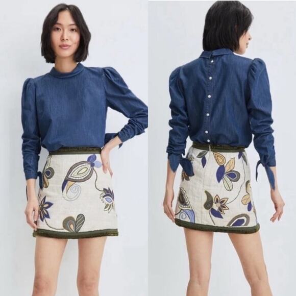 EUC Veronica Beard Inga Embellished Mini - Picture 2 of 14